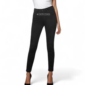 Anine Bing Tatum High Rise Black Skinny Jeans Stretch Essential Size 26